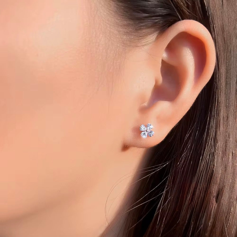 Crystal Petal Earrings