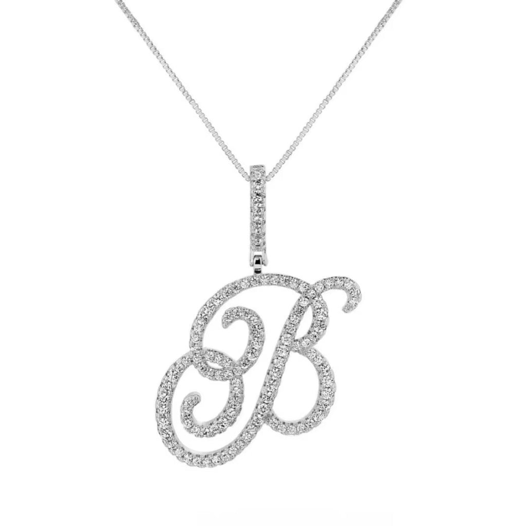 Script initial necklace