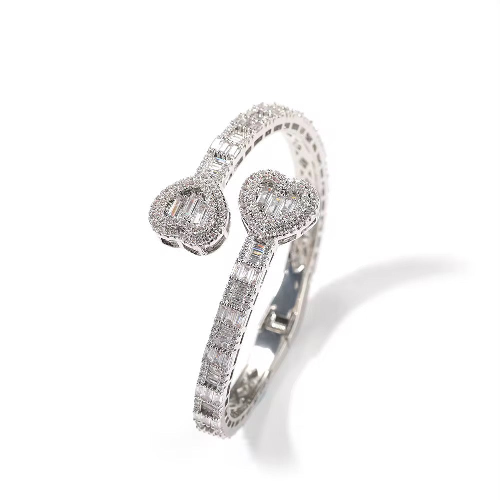 Heart Baguette Bracelet