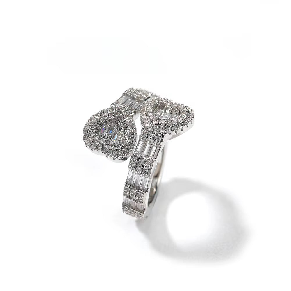 Heart Baguette Ring