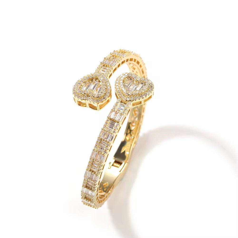 Heart Baguette Bracelet