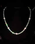 Pink Clover Tennis Necklace