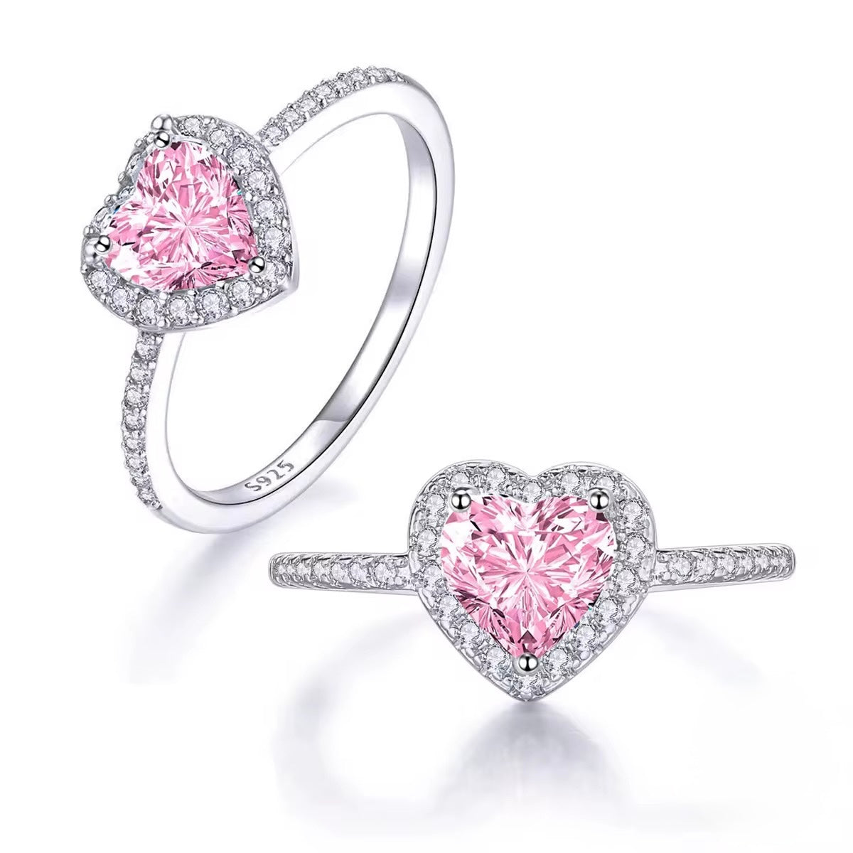 Rosé Heart Ring